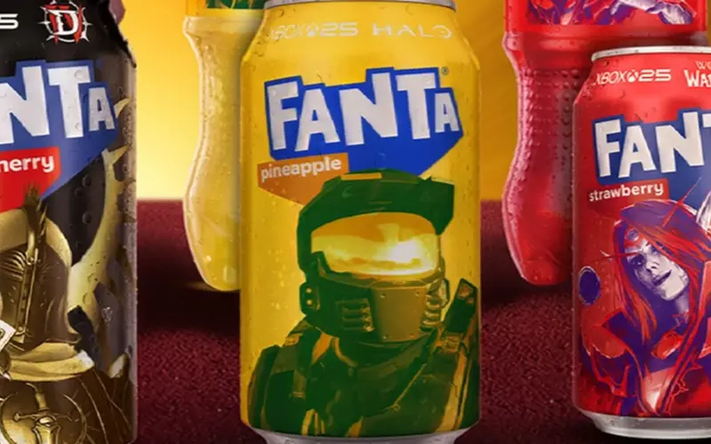 Microsoft تحتفي بالذكرى الـ25 لتأسيس Xbox عبر وضع Master Chief على علبة Fanta بنكهة الأناناس